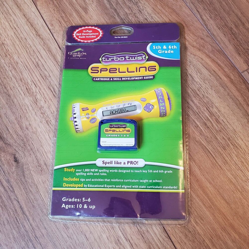 LeapFrog Quantum Leap Turbo Twist Spelling Cartridge 5th & 6th Grade